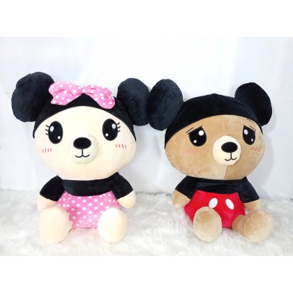 {M'SIA STOCK} DISNEY MICKEY MINNIE BEAR SOFT TOYS/PLUSH TOYS/KIDS TOYS 70CM 带帽米奇米妮熊娃娃玩具公仔 70厘米 Anak Patung